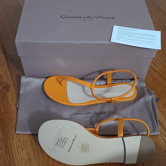 Gianvito Rossi Women's Orange Sandals - Picture 4 of 10